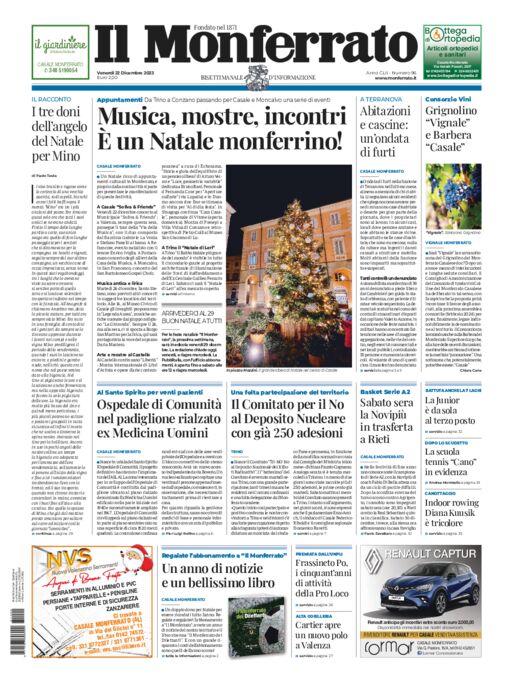 Il Monferrato - Edizione 96 del 22/12/2023